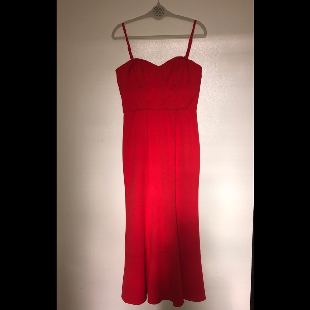 BHLDN red/orange dress